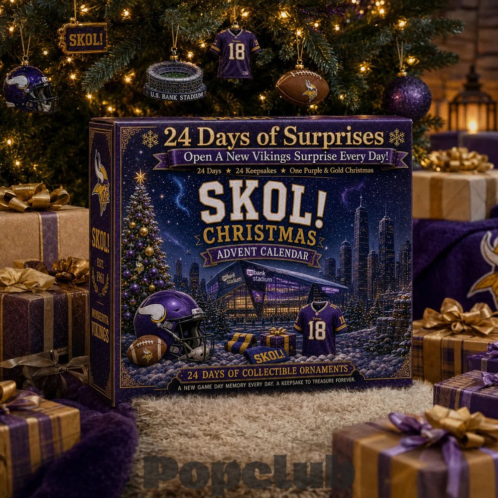 Minnesota Vikings SKOL! Football 2026 Christmas Advent Calendar Collector’s Edition Minnesota Vikings SKOL! Football 2026 Christmas Advent Calendar Collector’s Edition