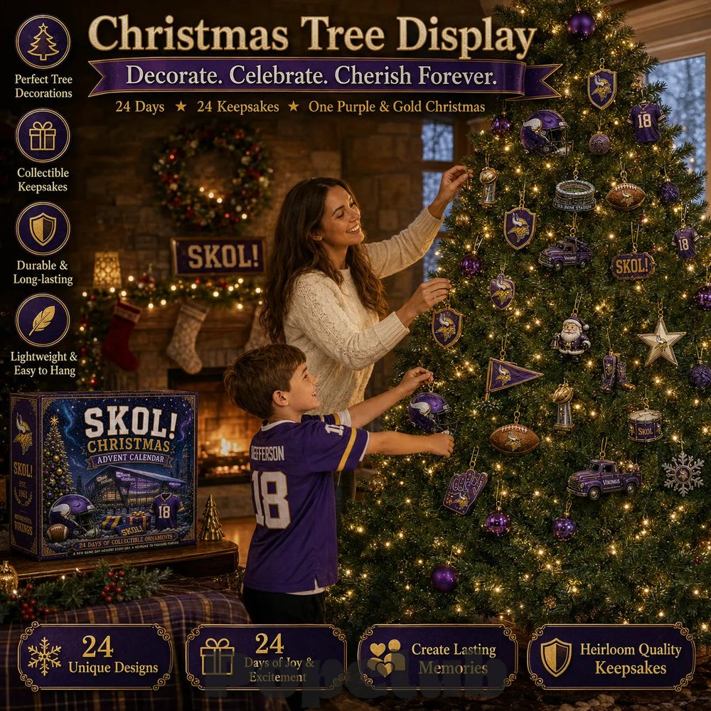 Minnesota Vikings SKOL! Football 2026 Christmas Advent Calendar Collector’s Edition Minnesota Vikings SKOL! Football 2026 Christmas Advent Calendar Collector’s Edition