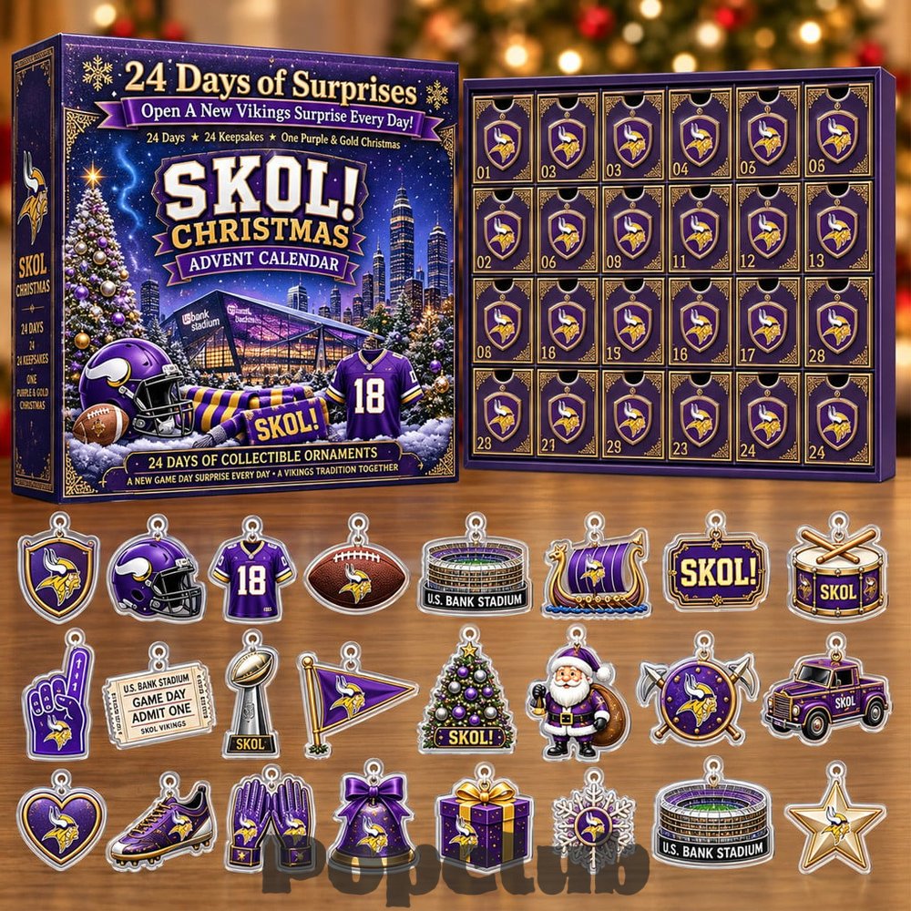 Minnesota Vikings Skol Christmas Advent Calendar 2026 for Football Fans Minnesota Vikings Skol Christmas Advent Calendar 2026 for Football Fans