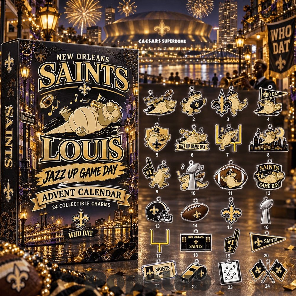 New Orleans Saints x Louis Jazz Up 2026 Advent Calendar – 24 Collectible Charms New Orleans Saints x Louis Jazz Up 2026 Advent Calendar – 24 Collectible Charms
