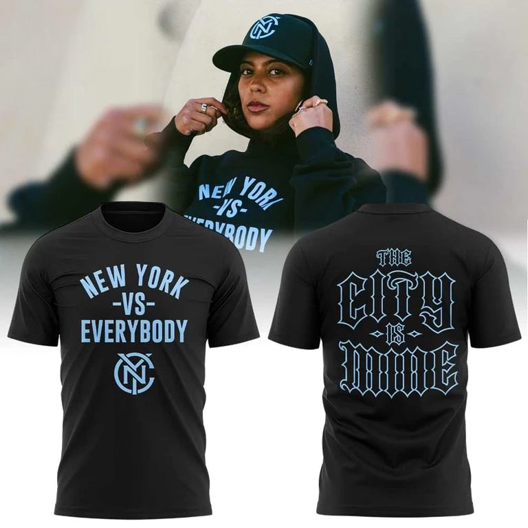 New York City FC the City Is Mine New York vs Everybody T-Shirt New York City FC the City Is Mine New York vs Everybody T-Shirt