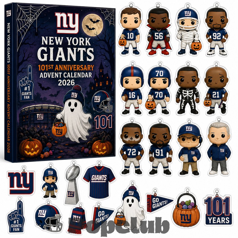 New York Giants 101st Anniversary Halloween Advent Calendar 2026 for Football Fans New York Giants 101st Anniversary Halloween Advent Calendar 2026 for Football Fans