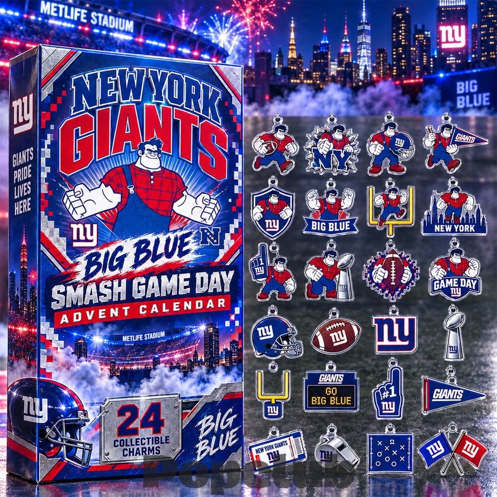 New York Giants Big Blue Smash 2026 Advent Calendar – 24 Collectible Charms New York Giants Big Blue Smash 2026 Advent Calendar – 24 Collectible Charms
