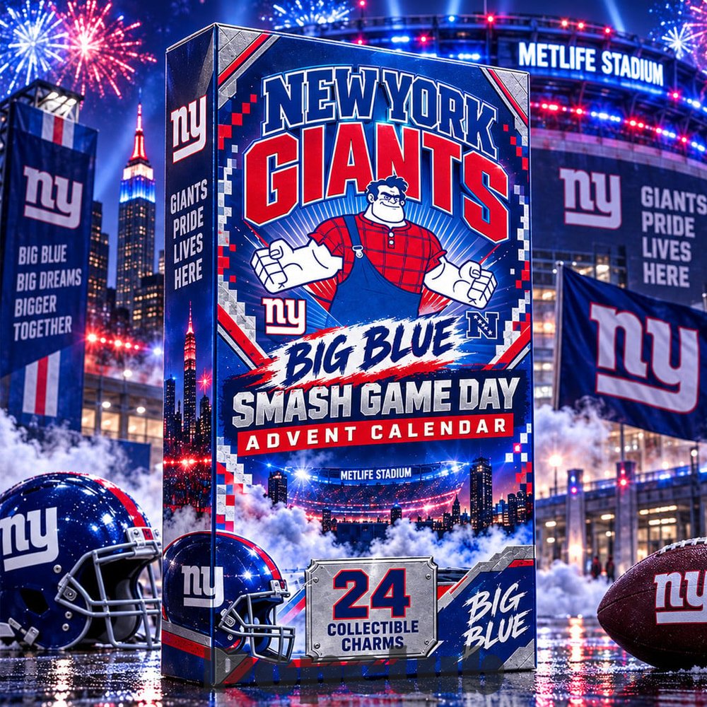New York Giants Big Blue Smash 2026 Advent Calendar – 24 Collectible Charms New York Giants Big Blue Smash 2026 Advent Calendar – 24 Collectible Charms