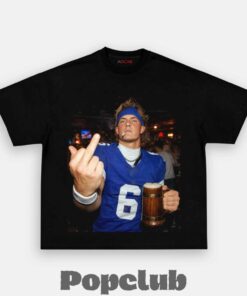 New York Giants Jaxson Dart Drinking & Middle Finger T-Shirt