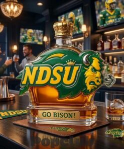 North Dakota State Bison Limited Edition Whiskey Bottle North Dakota State Bison Limited Edition Whiskey Bottle