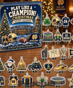 Notre Dame Fighting Irish Play Like A Champion Christmas Advent Calendar 2026 for College Football Fans
