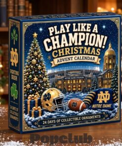 Notre Dame Fighting Irish Play Like A Champion Christmas Advent Calendar 2026 for College Football Fans