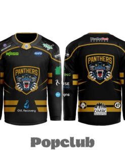 Nottingham Panthers New season. New threads Hockey Jersey – Black