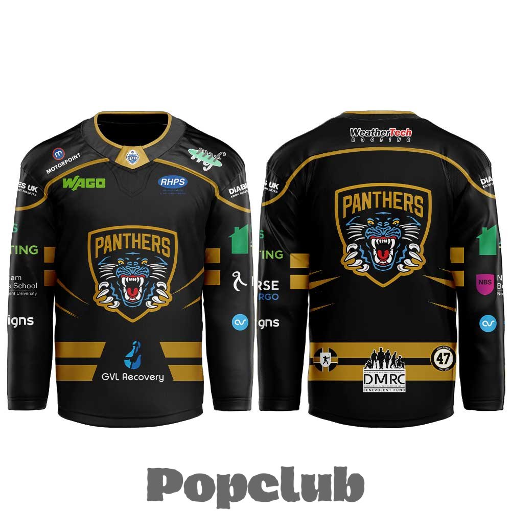 Nottingham Panthers New season. New threads Hockey Jersey – Black Nottingham Panthers New season. New threads Hockey Jersey – Black