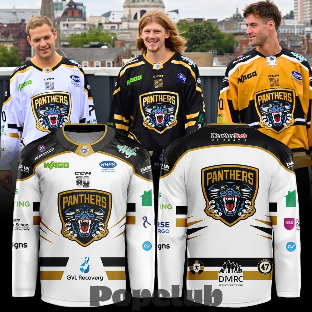 Nottingham Panthers New season. New threads Hockey Jersey – White Nottingham Panthers New season. New threads Hockey Jersey – White