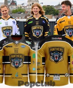 Nottingham Panthers New season. New threads Hockey Jersey – Yellow
