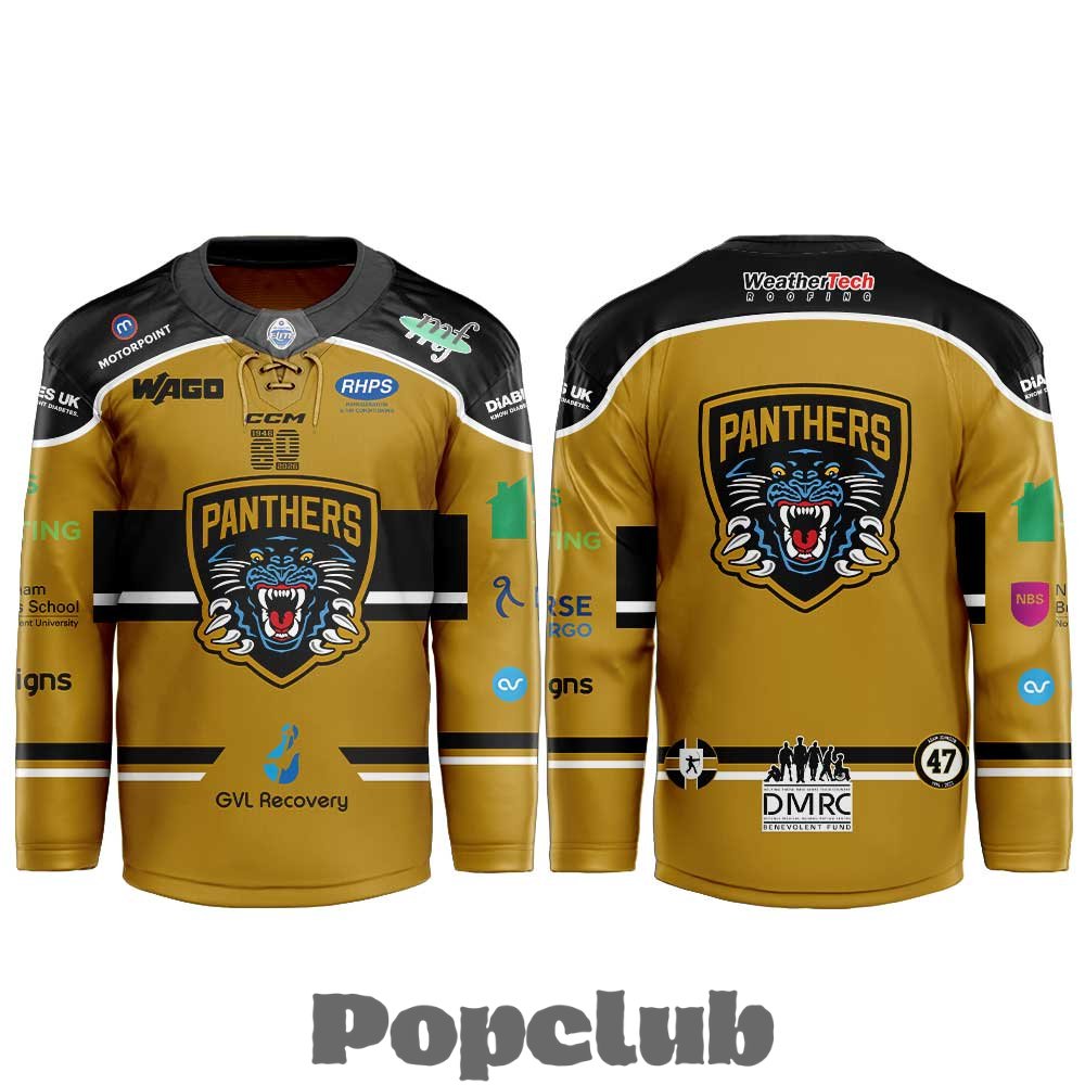 Nottingham Panthers New season. New threads Hockey Jersey – Yellow Nottingham Panthers New season. New threads Hockey Jersey – Yellow