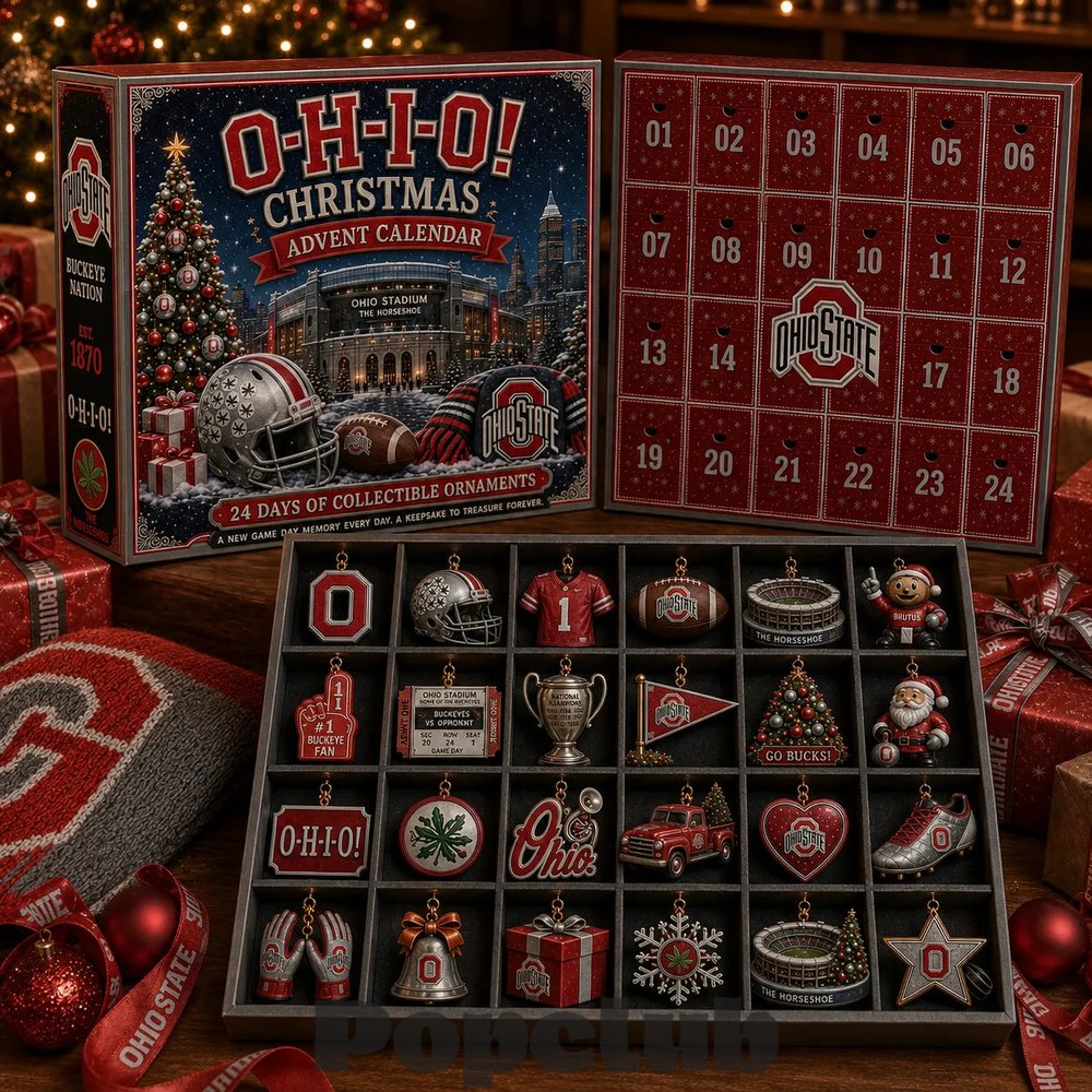 Ohio State Buckeyes O-H-I-O! 2026 Christmas Advent Calendar Collector’s Edition Ohio State Buckeyes O-H-I-O! 2026 Christmas Advent Calendar Collector’s Edition