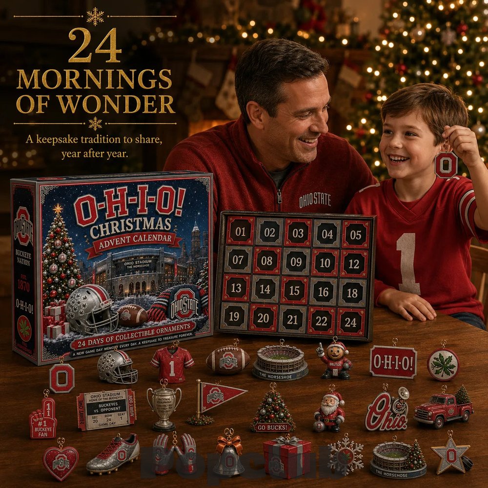 Ohio State Buckeyes O-H-I-O! 2026 Christmas Advent Calendar Collector’s Edition Ohio State Buckeyes O-H-I-O! 2026 Christmas Advent Calendar Collector’s Edition