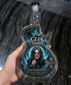 Ozzy Osbourne Guitar Jack Daniel’s Whiskey Bottle