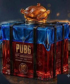 PUBG Battlegrounds 10th Anniversary WWCD Airdrop Shaped Whiskey Bottle
