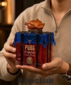 PUBG Battlegrounds 10th Anniversary WWCD Airdrop Shaped Whiskey Bottle