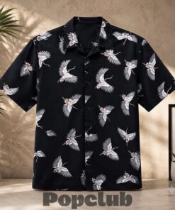 Pete Davidson Flying Crane Hawaiian Shirt
