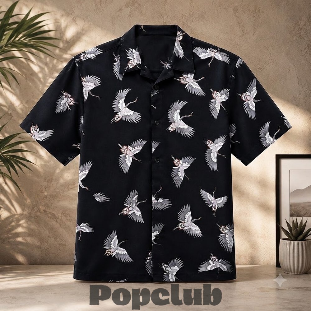 Pete Davidson Flying Crane Hawaiian Shirt Pete Davidson Flying Crane Hawaiian Shirt