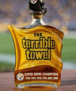Pittsburgh Steelers Terrible Towel 50th Anniversary Limited Edition Whiskey Decanter