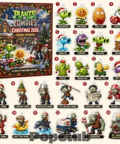 Plants vs. Zombies 2026 Christmas Advent Calendar – 24 Collectible Charms