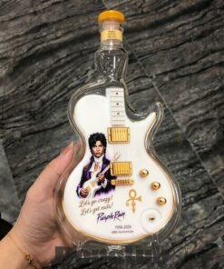 Prince Purple Rain 68th Anniversary Edition Guitar Whiskey Bottle