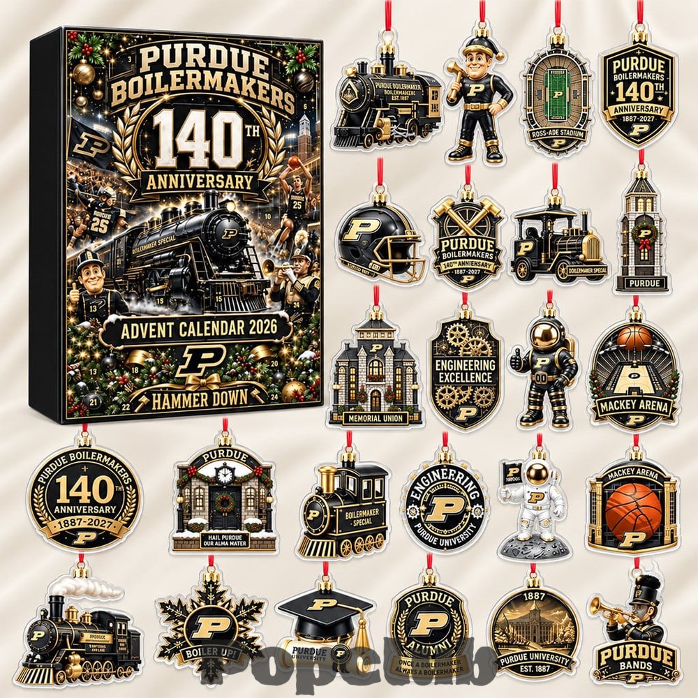 Purdue Boilermakers 140th Anniversary Advent Calendar 2026 for College Sports Fans Purdue Boilermakers 140th Anniversary Advent Calendar 2026 for College Sports Fans