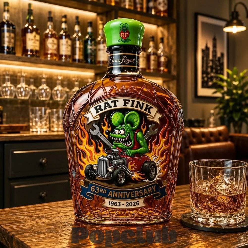 Rat Fink 63rd Anniversary Whiskey Bottle Rat Fink 63rd Anniversary Whiskey Bottle