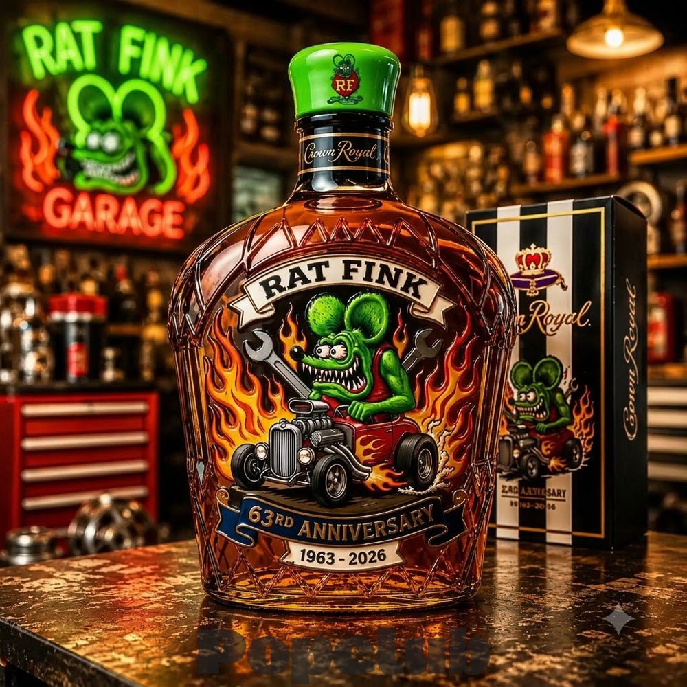 Rat Fink 63rd Anniversary Whiskey Bottle Rat Fink 63rd Anniversary Whiskey Bottle