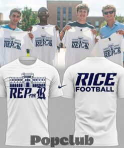 Rice Owls Football Rep The R Lovett Hall Campus T-Shirt