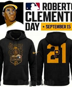 Roberto Clemente Day The Great One Pittsburgh Pirates Graphic Hoodie