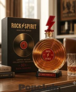 Rock Spirit 33⅓ RPM Vinyl Record Whiskey Bottle