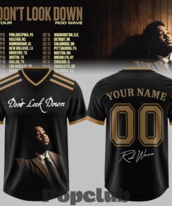Rod Wave Don’t Look Down 2026 Tour Special Football Jersey