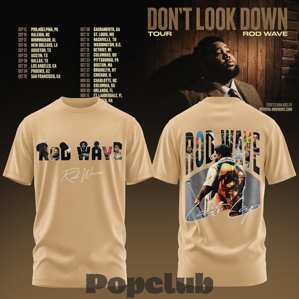 Rod Wave Don’t Look Down 2026 Tour Special T-Shirt Rod Wave Don’t Look Down 2026 Tour Special T-Shirt