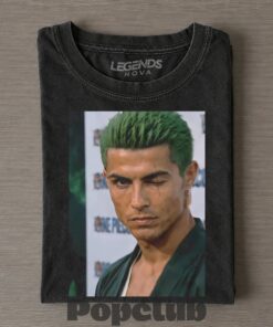 Ronaldo × Roronoa Zoro One Piece Graphic T-Shirt