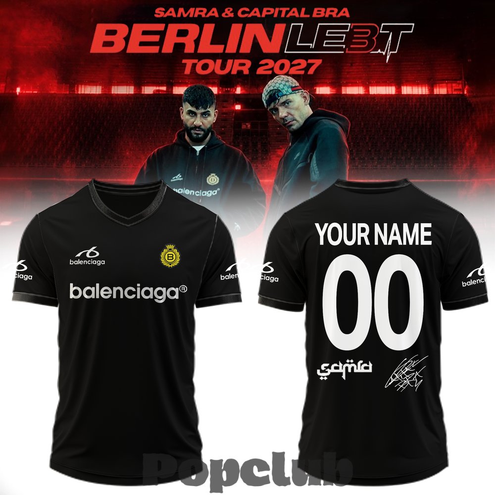 Samra & Capital Bra – “Berlin Lebt 3 Tour 2027” Special Football Jersey Samra & Capital Bra – “Berlin Lebt 3 Tour 2027” Special Football Jersey