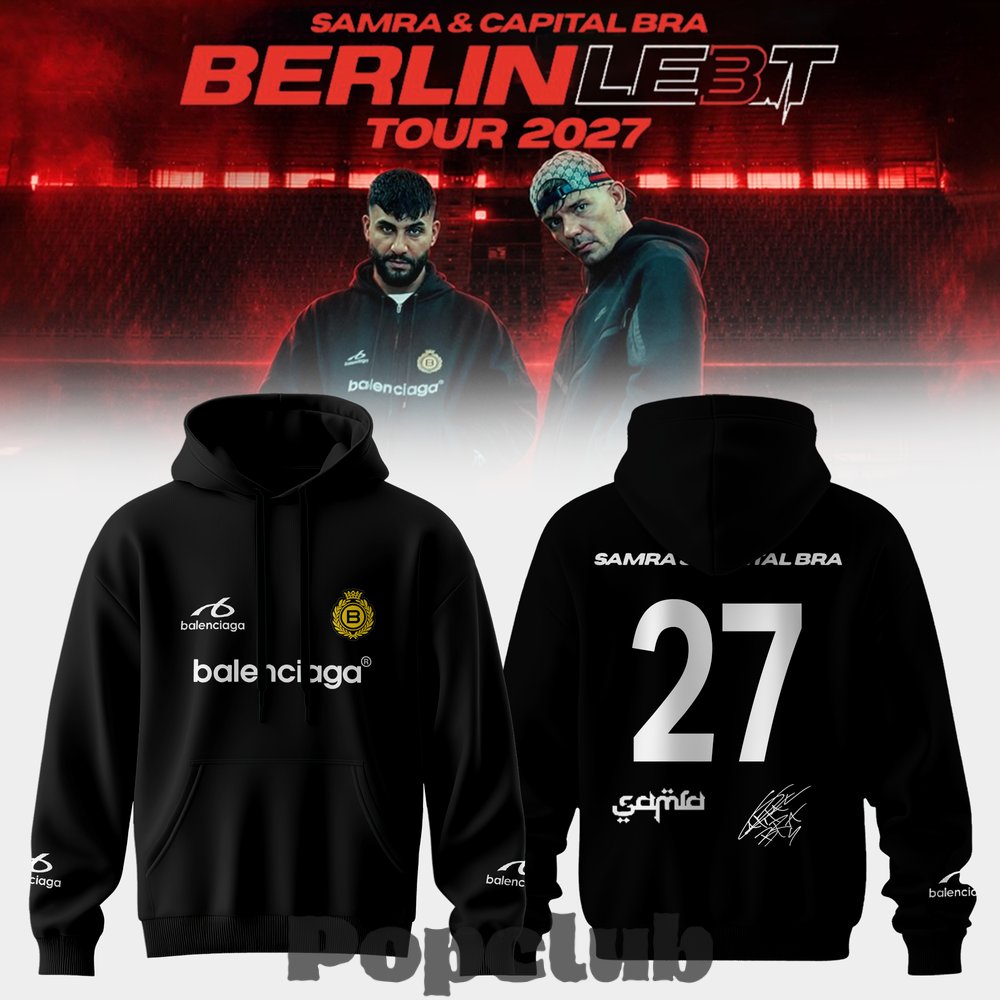 Samra & Capital Bra – “Berlin Lebt 3 Tour 2027” Special Hoodie Samra & Capital Bra – “Berlin Lebt 3 Tour 2027” Special Hoodie