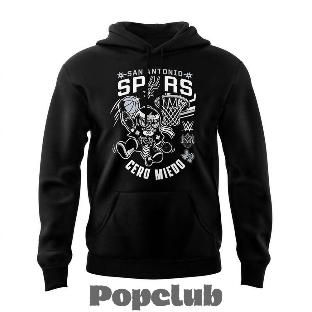 San Antonio Spurs x Cero Miedo WWE Superstar Penta 2026 Hoodie San Antonio Spurs x Cero Miedo WWE Superstar Penta 2026 Hoodie