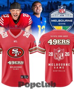 San Francisco 49ers 2026 Melbourne Game Football Jersey