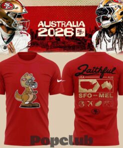 San Francisco 49ers 2026 Melbourne Game T-Shirt