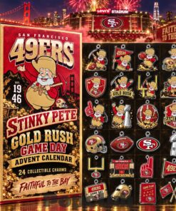 San Francisco 49ers x Stinky Pete Gold Rush Game Day Advent Calendar 2026 For Football Fans