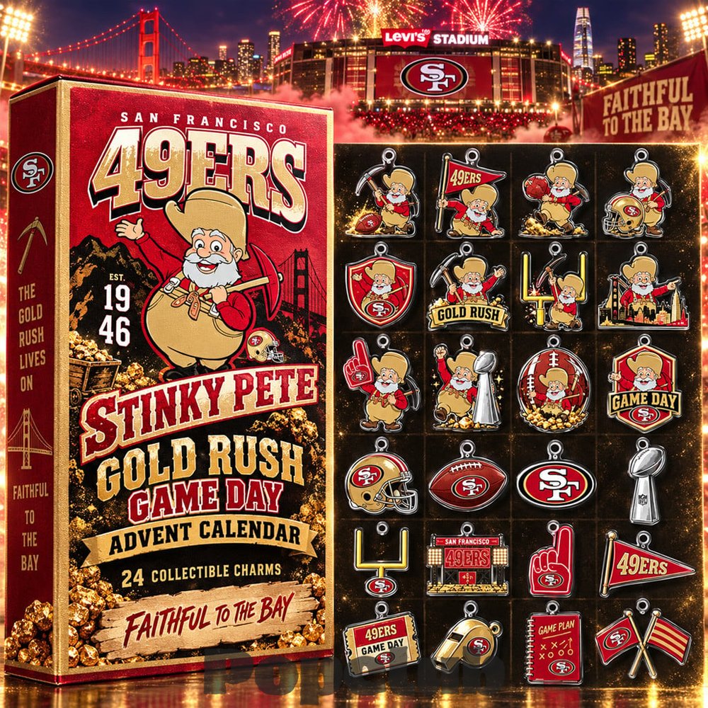 San Francisco 49ers x Stinky Pete Gold Rush Game Day Advent Calendar 2026 For Football Fans San Francisco 49ers x Stinky Pete Gold Rush Game Day Advent Calendar 2026 For Football Fans