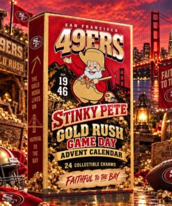 San Francisco 49ers x Stinky Pete Gold Rush Game Day Advent Calendar 2026 For Football Fans