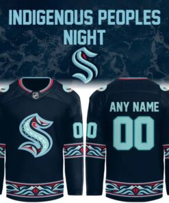 Seattle Kraken Indigenous Peoples Night Limited Custom Hockey Jersey