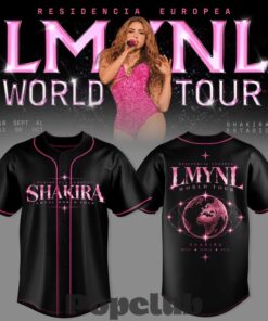 Shakira Residencia Europea World Tour Baseball Jersey