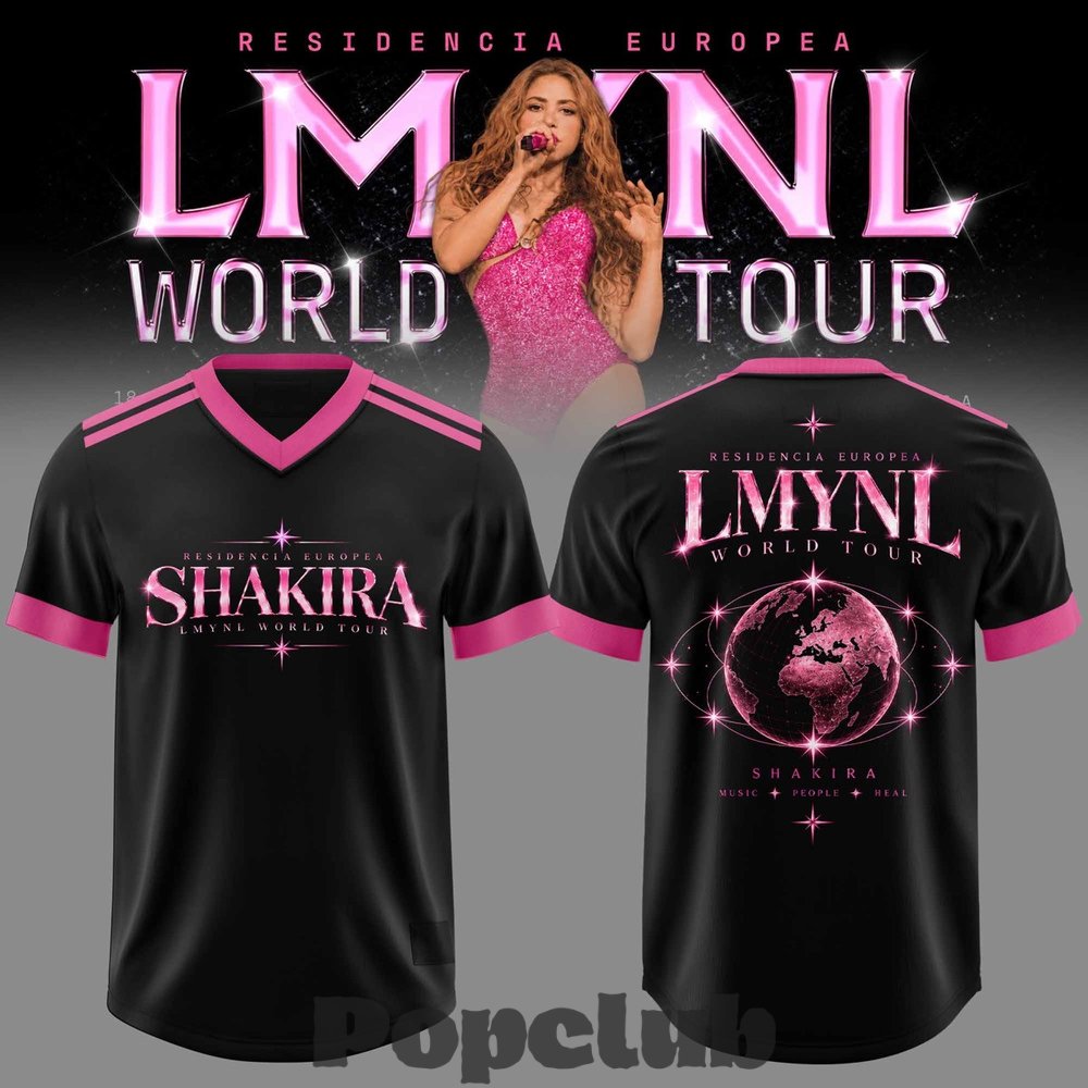 Shakira Residencia Europea World Tour Football Jersey Shakira Residencia Europea World Tour Football Jersey