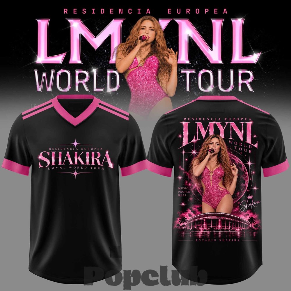 Shakira Residencia Europea World Tour Football Jersey Shakira Residencia Europea World Tour Football Jersey