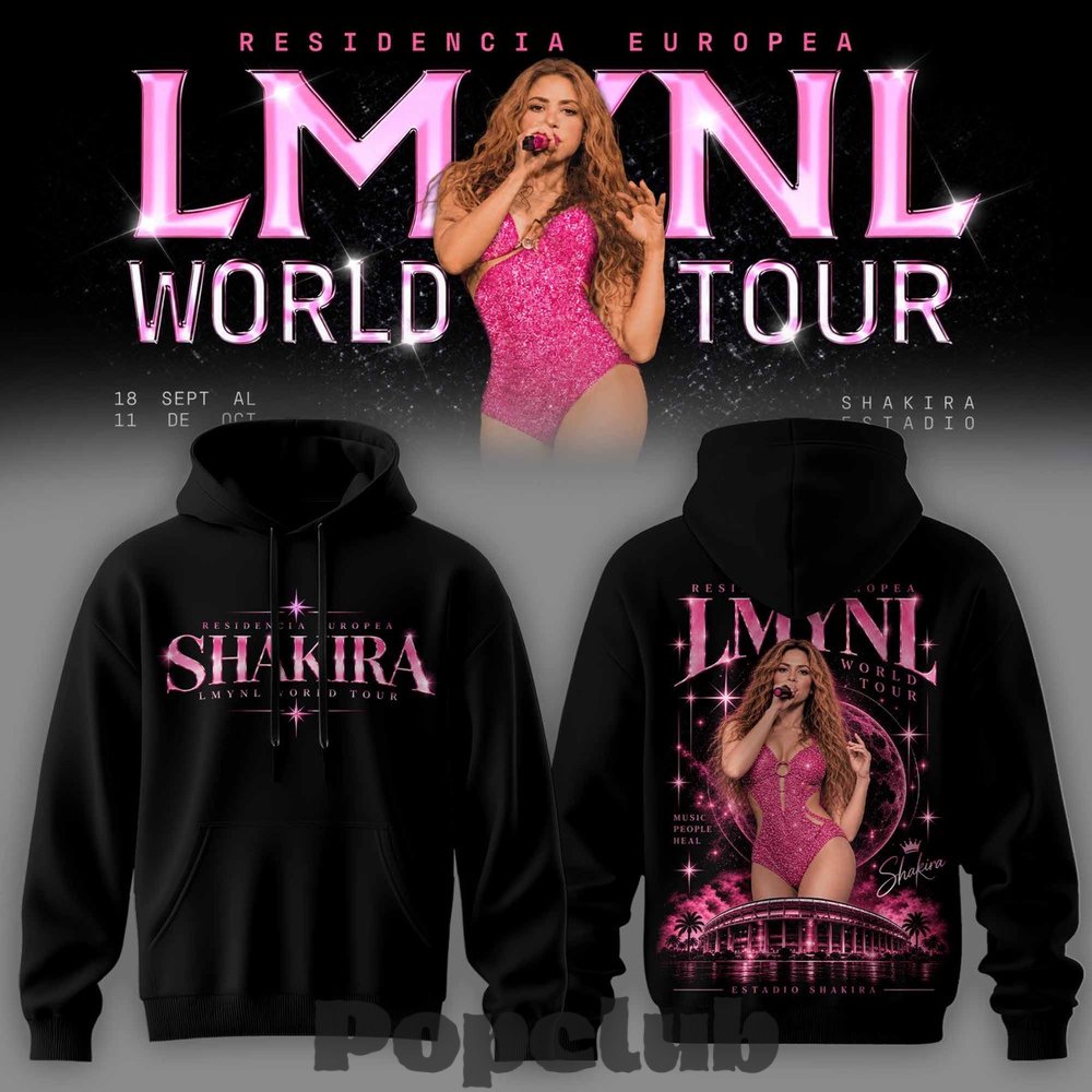 Shakira Residencia Europea World Tour Hoodie Shakira Residencia Europea World Tour Hoodie