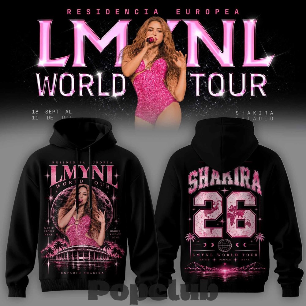 Shakira Residencia Europea World Tour Hoodie Shakira Residencia Europea World Tour Hoodie